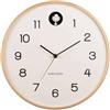 Karlsson [SA2023/12] Orologio da parete in legno di betulla naturale Cuckoo Bianco