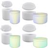 Xyvor 4 Pezzi Stampi Silicone Barattolo Candela con Coperchio