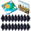 Generico Kit magneti per frigorifero fai da te - Magneti acrilici trasparenti 2x2 pollici | Cornici quadrate con supporto adesivo da 20 pezzi per progetti fotografici personalizzati | da fri