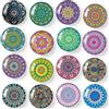 MORCART 16 magneti a mandala per lavagna magnetica, per frigorifero, per cucina, armadi, aule, lavagna bianca, ufficio, cabina, magneti decorativi, regali per adulti e bambini