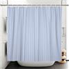 Bovlleetd 152x183cm Tenda da Doccia per Bagno, Blu Bianco Tende da Doccia a Righe Verticali Tenda Decorativa per Bagno Europeo Tenda da Bagno Impermeabile per la Decorazione della Vasca