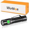 Wurkkos FC11-C Torcia a LED estremamente luminosa, Mini EDC FLASHLIGHT 1300 lumen USB ricaricabile con 90 CRI, torcia a LED, magnete sul fondo della lampada, inclusa potenza ricaricabile(4000K)