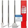 SCHWABENBACH® Set Scalpelli SDS Max - 3 Pezzi 25 mm + 50 mm + Punta - Estremamente Robusti - Compatibili con Martello Demolitore - Set Scalpelli Premium (Non SDS Plus)