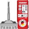 SCHWABENBACH® SDS Plus - Scalpello per fori da 85 x 45 mm, per scatole da incasso, alternativa al trapano a latta/svasatore, scalpello a foro quadrato per martello perforatore, fresa per prese di