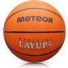 meteor Palla Basket Pallone Basketball - Taglia 5 o 6 o 7 - Giovani & Adulti Ideale per Formazione Pallacanestro - Layup