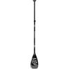 AQUASTIC, SUP Paddle 3 pezzi, lunghezza regolabile da 140 a 180 cm, asta in alluminio rinforzata con fibra di vetro, robusto nero AQS-SPD001