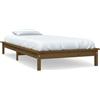 vidaXL Letto in legno massiccio marrone miele 90x200 cm pino