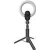 Lorgar LORGAR Circulus 910, Streaming web camera, 5MP 2592X1944 max resolution, up to 60fps, 1/2.8", Sony STARVIS CMOS image sensor, full glass lens, 5.5'' built-in ring light (1700-14 000K), foldable tripod, auto focus, d