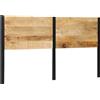 vidaXL Testata 180 cm in legno massiccio di mango e ferro