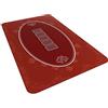 Bullets Playing Cards, Tappetino da poker di design, colore rosso, 100 x 60 cm, per il proprio tavolo da poker, telo da poker, cuscino da poker