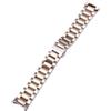 ROUHO Acciaio Inossidabile Interfaccia ad Arco Cinturino Doppia Pressione Fibbia Deployante Bracciale Orologio Compatibile con Longines Master L2 L4