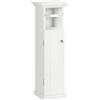 kleankin Mobiletto Bagno con Porta Rotolo 21.5x17.8x66.5cm Bianco