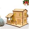 Generico Modello di Cottage Rustico - Casette di Natale in Legno in Miniatura | Casetta Natalizia Illuminata A LED da Collezione, Natalizie Invernali Fai da Te, Natalizie, N