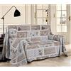 Pellecchia Colori Telo Arredo Copritutto Copridivano Gran Foulard Shabby Love Beige CM 250 x 290