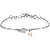 Brosway Bracciale Donna, Bracciale Rigido in Acciaio e Cristalli con Simbolo Fulmine | Collezione Chakra - BHK354