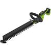 Greenworks Tagliasiepi a batteria 24V 61 cm, motore brushless, lama lunga doppia azione 28 mm, Hedge Sweeper integrato, senza batteria HT6102A1