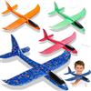 ShadowRealmTech 37CM 4 Pezzi Aereo Giocattolo Polistirolo per Bambini - Aerei Aeroplano Giocattolo, Giochi Regalo Bambina Bambino 4 5 6 7 8 9 Anni, Aliante Aeroplano Schiuma per Grande Giochi Giardino Esterno