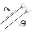 EGO - Set 2 abbacchiatori EGO Lotus - 1 asta fissa & 1 asta telescopica - SENZA BATTERIE E CARICABATTERIE