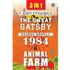 F Scott Orwell George Fitzge The Great Gatsby, Animal Farm & 1984 (3 (Tascabile)