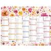 Exacompta - 34215E - Calendario fiori con illustrazioni acquerelli - 7 mesi per lato - 43 x 33,5 cm - 2024
