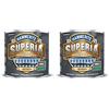 Hammerite Superia smalto metallo antiruggine interno e esterno, Ferromicaceo Grigio, 750 ml (Confezione da 2)