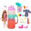 Barbie - Pop Reveal Sorprese Profumate Serie Frutta, Set Regalo con Bambola e Cucciolo profumati Cambia Colore, Sabbia modellabile e 15 Accessori a Sorpresa, Giocattolo per Bambini, 3+ Anni, HRK57