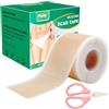 Cinsersr Silicone Scar Tape Cerotti Silicone Cicatrici Cerotto Silicone per Cicatrici Ammorbidisce e Leviga le Cicatrici Causate da Cesarei Cheloidi e Acne con le Forbici 4cm*1.5m