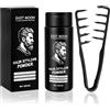 Beugo Polvere di texture per capelli maschili 30g, Polvere Di Texturizzazione Per Gli Uomini con Pettine texturizzante, cera in polvere per capelli uomo, Finish Matte, Tenuta a Lunga Durata, Nero