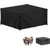 LAMUNI Coperture per Mobili da Giardino, 140x100x75cm Copertura Tavolo Esterno Telo Copertura per Giardino, Anti-UV Copridivano Esterno Impermeabile Telo Copri Divano da Giardino, Rettangolare