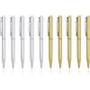 DGHEGDUI 10 Mini Tasca Penne, Retrattile Penne A Sfera, Portatile Portatile Penne, Quotidiano Ufficio Marcatori, Studente Di Scrittura Forniture (Oro, Argento).