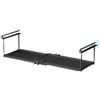 Zenllihome Cesto portaoggetti estensibile sotto mensola, regolabile, in rete metallica, per ufficio, salvaspazio, scorrevole, larghezza 30-60 cm, colore: nero