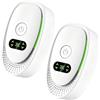 Calenxy Confezione da 2 mini purificatore d'aria Plug-in, 40 milioni di ioni negativi, ionizzatore per fumo, animali domestici, silenzioso, senza filtri, 20 dB, per camera da letto, cucina, ufficio, bagno