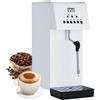 PRECISTECH Macchina Schiuma Latte Elettrica 2500w 6l, Montalatte Cappuccino Vapore in Acciaio Inox Con Display LED E Controllo Temperatura, Per Latte Caffe E Bevande Calde