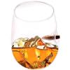 CSXMONEY Bicchieri da whisky, con proiettile nel bicchiere, per degustazione di scotch, bourbon, whisky, brandy (tipo cilindrico)