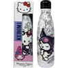 CARTOON Bottiglia termica Hello Kitty & Kuromi Sanrio bianco in acciao inossidabile con tappo svitabile borraccia 500 ml termica in acciaio inox per bambine ragazze