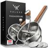 VALUXE® Passaverdure Acciaio Inox 2,3L con 3 Dischi - Passapomodoro Manuale