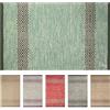 Olivo Tappeti OLIVO.shop Tappeto Cucina Lavabile, Tappeto Casa Multiuso, Runner Cucina Colorati, Tappeti Cotone per Interni, Passatoia Cucina MASAI 3 (VERDE SALVIA, 55x110 cm)
