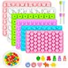 YNNHUDEEP Stampo in silicone a forma di orsetto gommoso, 6 pezzi, per fai da te, stampi in silicone anche per cioccolato, gomma alla frutta e gelatina, silicone alimentare