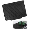 YEDPGUE Tappetino Scolapiatti in Silicone Nero,Tappetino Lavello Cucina, 40×32×1,2cm, Resistente al Calore, Antiscivolo, Lavabile in Lavastoviglie, Design Appeso per Conservazione Semplice, Ideale per