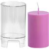 Genérico Stampo per candele cilindriche - PC | Stampo per candela cilindrica | per candele in PC per artigianato, regalo, decorazione natalizia per la casa | Per progetti di produzione di velass e