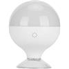 01 02 015 Lampadine a LED, lampadina per trucco ricaricabile USB ricaricabile con ventosa per specchiera da trucco per specchiera da bagno(bianco)