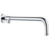 JINYOMFLY Braccio Doccia con Flangia, 38 cm Braccio per Soffione a Parete, Prolunga Rotonda, Estensione Cromata