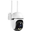 WESECUU 2K Telecamera di Sorveglianza WiFi Esterna Tracciamento Auto 360° Telecamera IP Compatibile con 2.4Ghz/5Ghz, Visione Notturna Colore, Rilevamento Umano, Audio Bidirezionale, Registrazione 24H