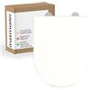 instmaier Gaia | Copriwater con chiusura ammortizzata | Bianco | Forma D | Termoindurente | Sedile WC bianco | Sedile WC con Quick Release