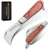 WORKPRO Coltello da Elettricista Pieghevole con Lama Curva in Acciaio Inox