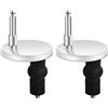 smatime 2 Pezzi Fissaggio Universale per Sedile WC - Set di Cerniere Copriwater In Acciaio Inox - Sostituzione Fissaggi WC