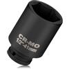 TYBYBB Inserto per chiave a bussola esagonale da 41 mm, attacco da 1/2, in acciaio CV