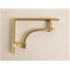 Brass bee Staffe per mensole in ottone massiccio, stile industriale, vintage, in ottone satinato, per scaffalature in ottone massiccio massiccio, vendute singolarmente