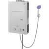 YUYUZI LPG scaldabagno istantaneo, capacità 8/12/16L, acqua calda istantanea con soffione doccia e tubo, scaldabagno a gas mobile per campeggio, roulotte e giardino, alta efficienza (≥80,8%), facile da