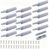 HUATEEN Ammortizzatore per Porta,16 Pz Ammortizzatore per Porta di Mobili Armadio Retrofitting Chiusura Ammortizzata Smorzatori per Porte Mobiliper Ante Mobili da Cucina con 32 Viti